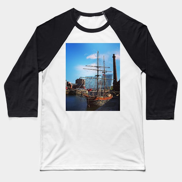 Tall sail ship Baseball T-Shirt by Jonesyinc